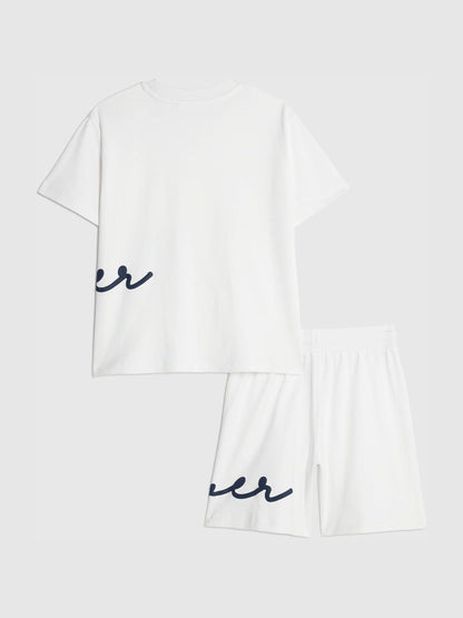 Dsiney Kidz - River Island White River T-Shirt & Short Set image 2