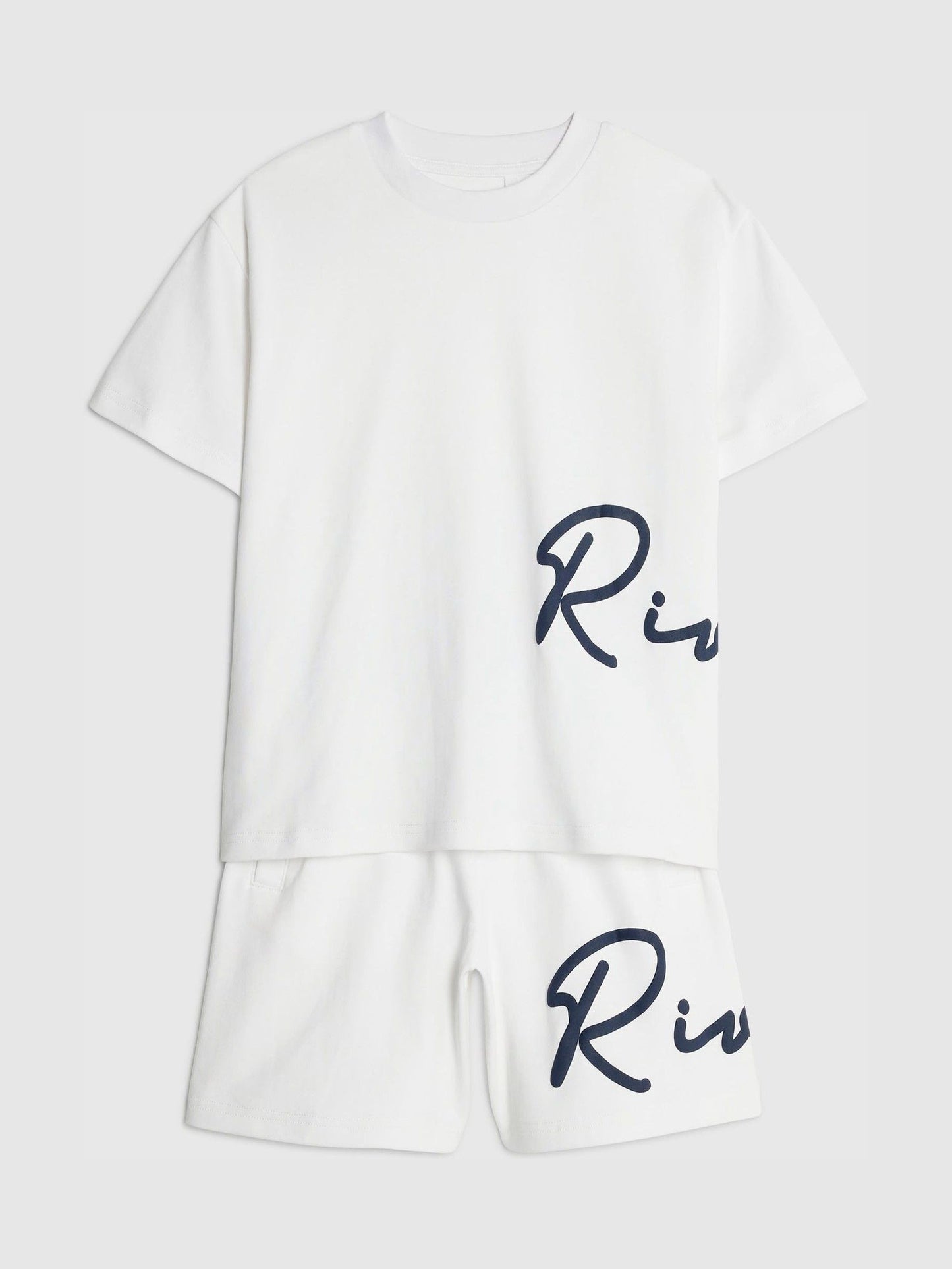 Dsiney Kidz - River Island White River T-Shirt & Short Set image 3