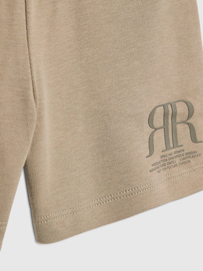 River Island Khaki Green RR T-Shirt & Short Sets image 5