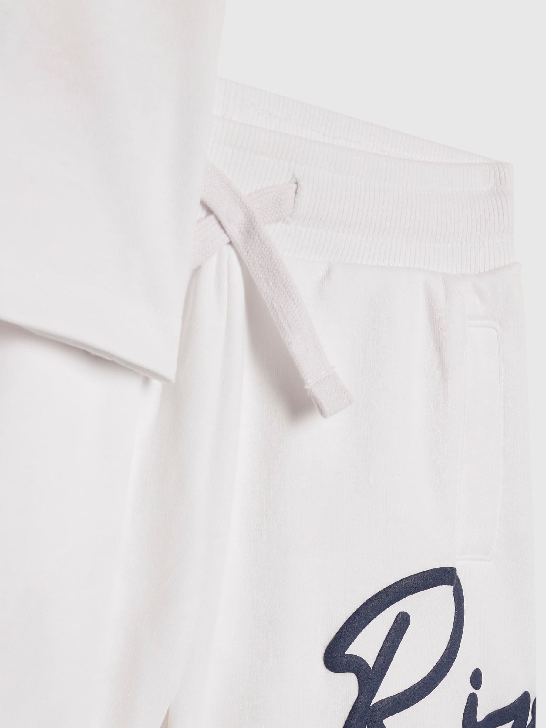River Island White T-Shirt & Short Set image 4