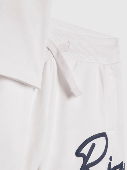 River Island White T-Shirt & Short Set image 4