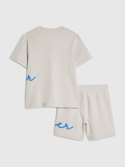 Dsiney Kidz - River Island Grey River T-Shirt & Short Set image 2