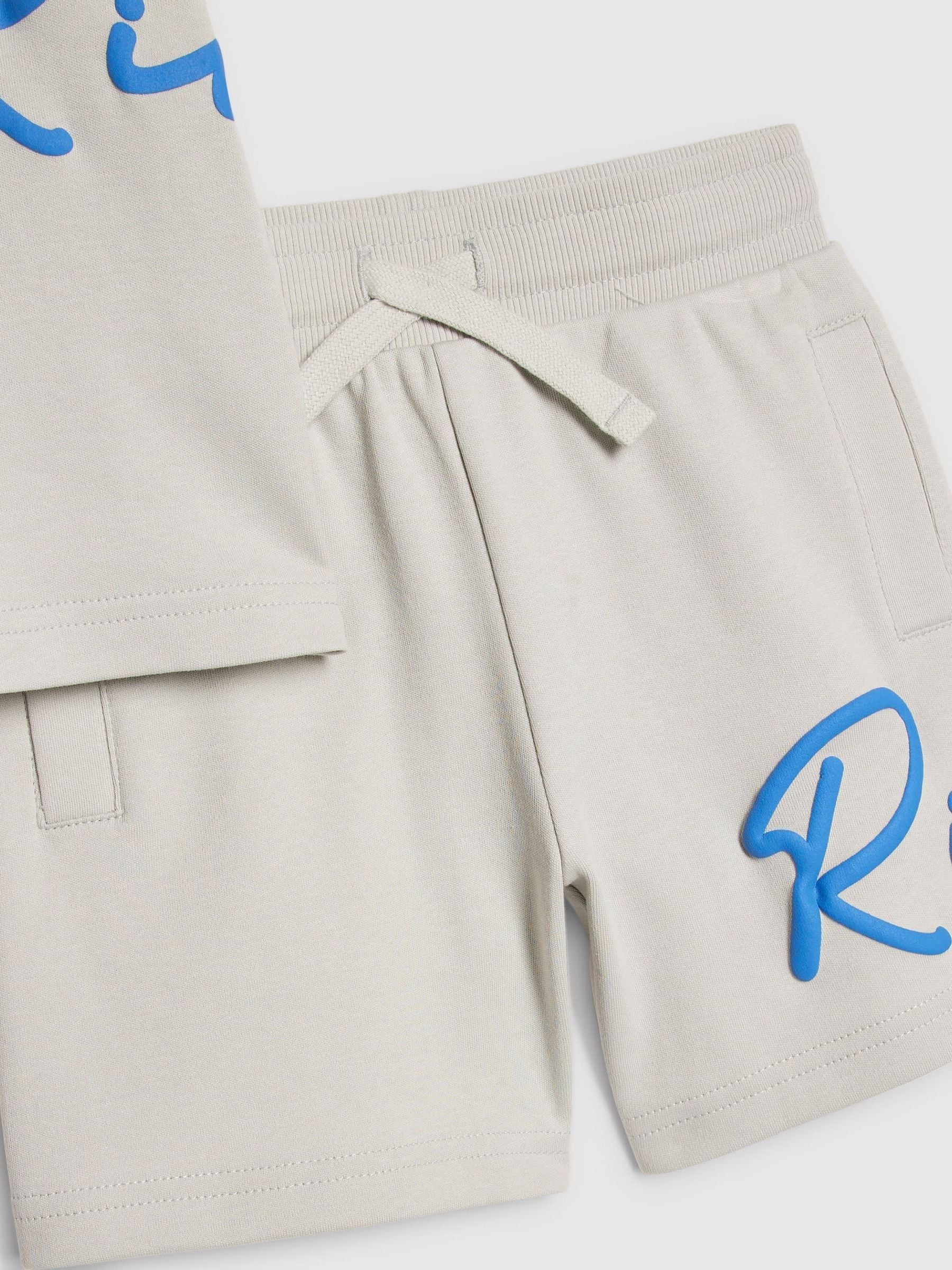 Dsiney Kidz - River Island Grey River T-Shirt & Short Set image 5