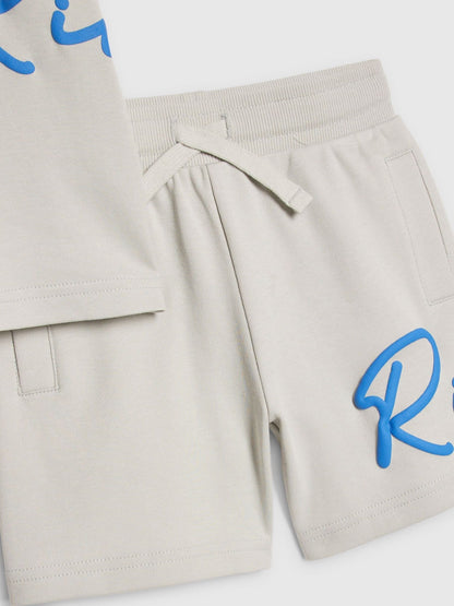 Dsiney Kidz - River Island Grey River T-Shirt & Short Set image 5