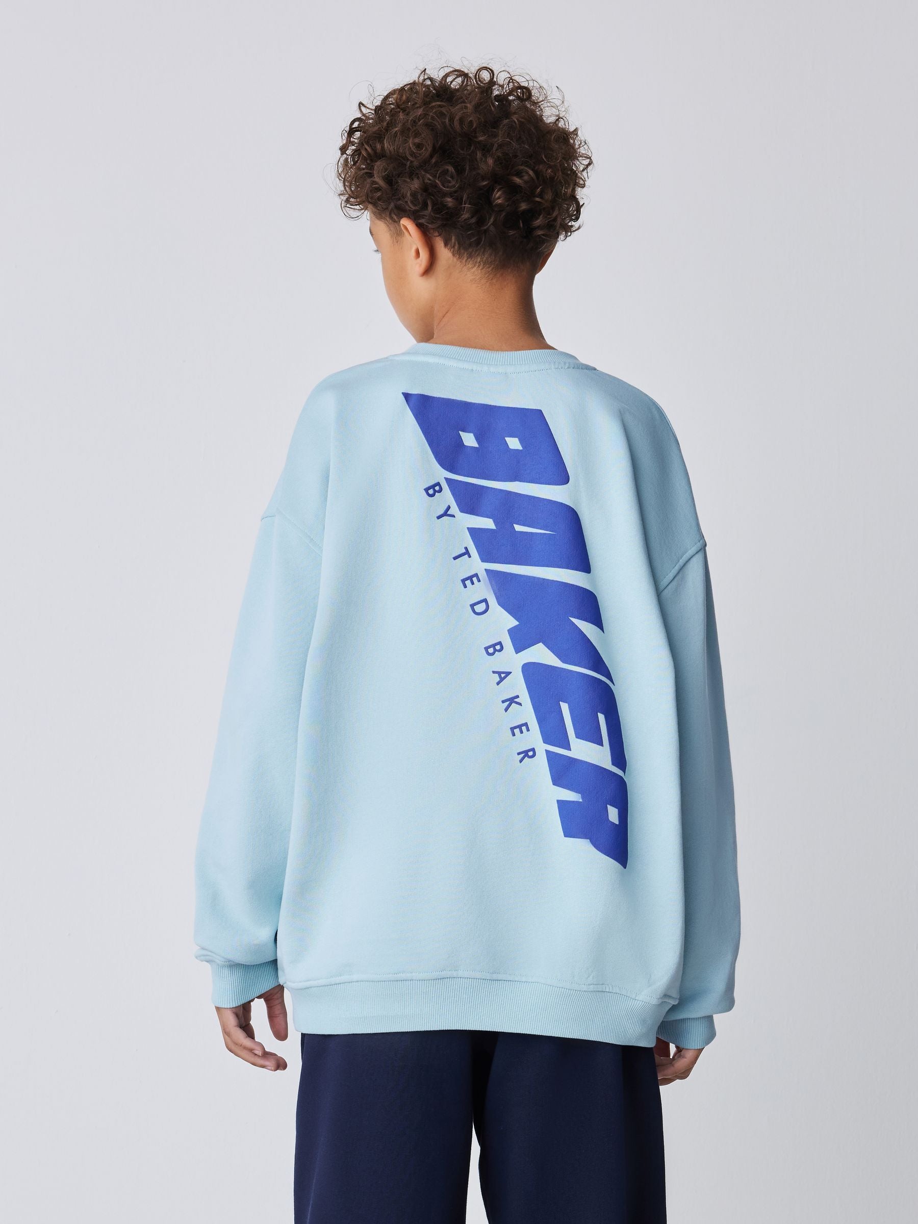 Baker by Ted Baker Oversized Graphic Sweatshirt and Wide Leg Joggers Set image 3