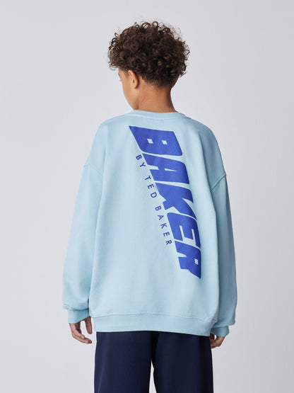 Baker by Ted Baker Oversized Graphic Sweatshirt and Wide Leg Joggers Set image 3