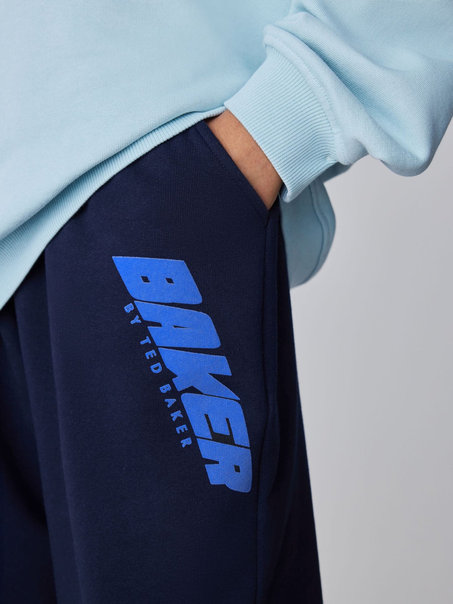 Baker by Ted Baker Oversized Graphic Sweatshirt and Wide Leg Joggers Set image 5