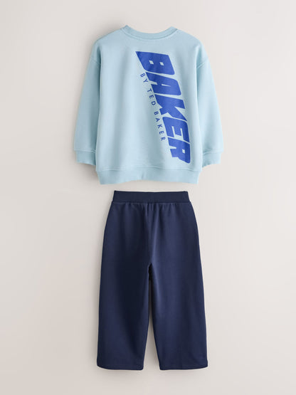 Baker by Ted Baker Oversized Graphic Sweatshirt and Wide Leg Joggers Set image 7