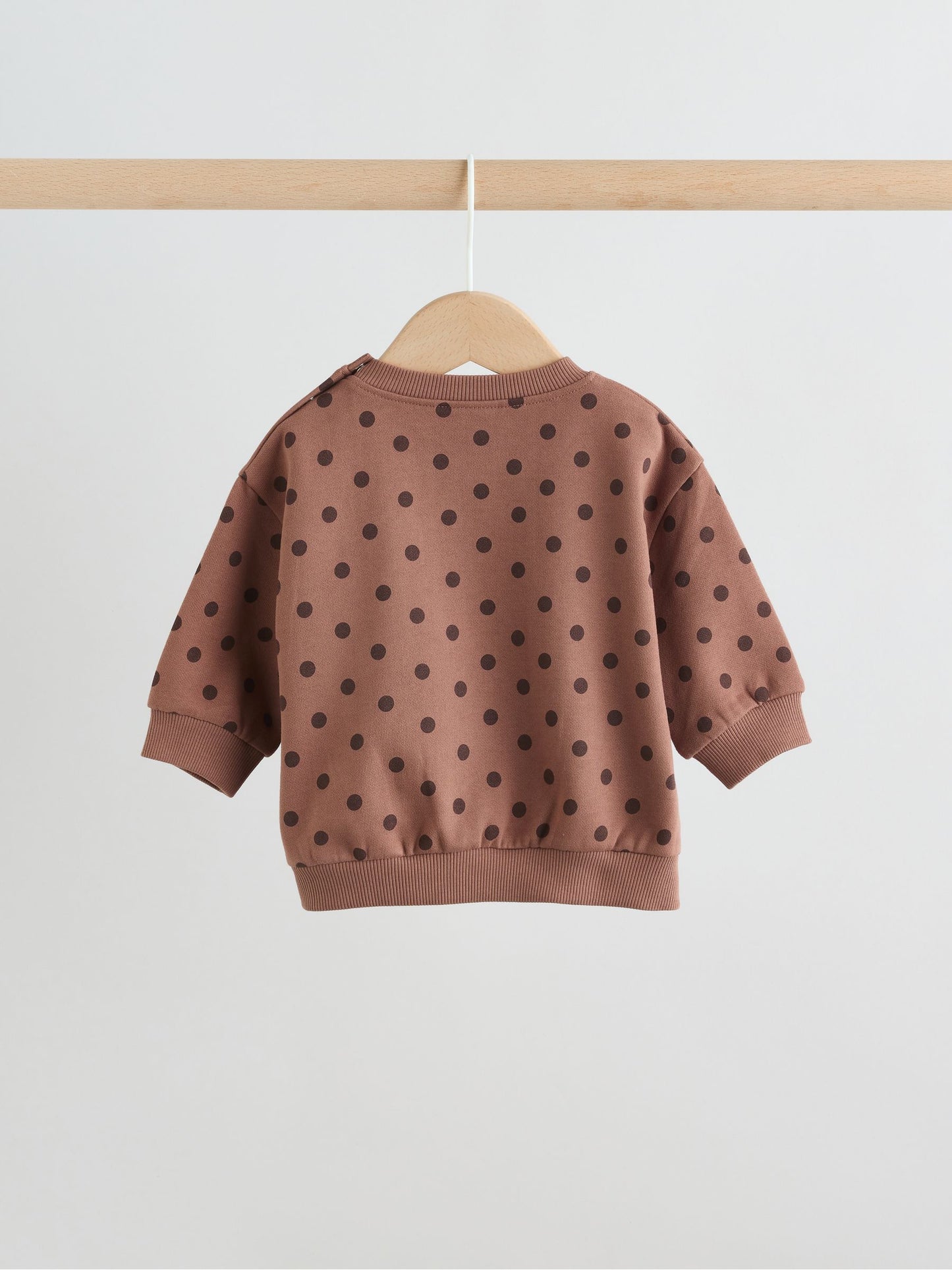 Chocolate Brown Spot Baby Sweat Top And Legging Set (0mths-2yrs) image 7