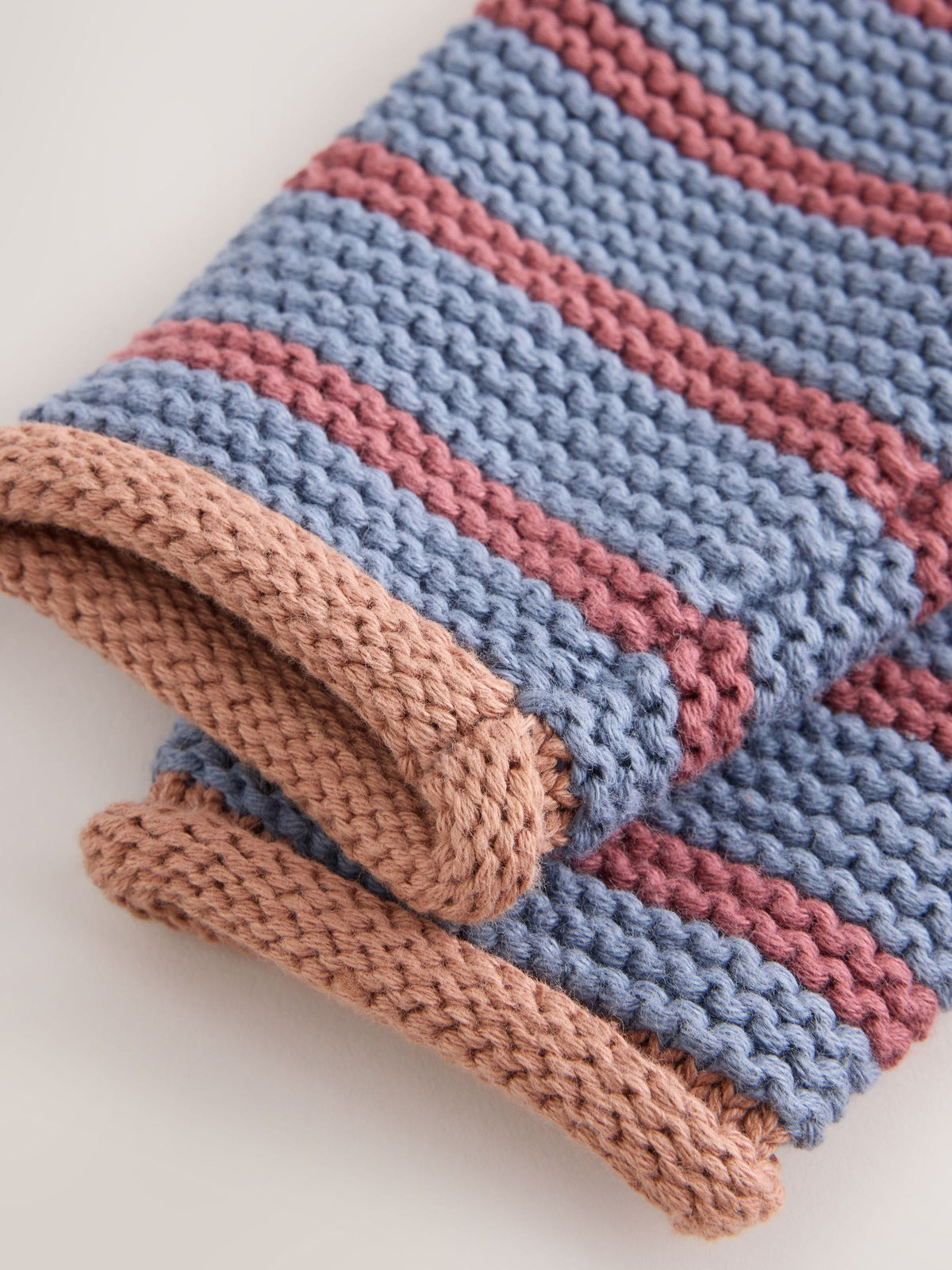 Blue & Burgundy Stripe Knitted Baby Cardigan (0mths-2yrs) - image 11