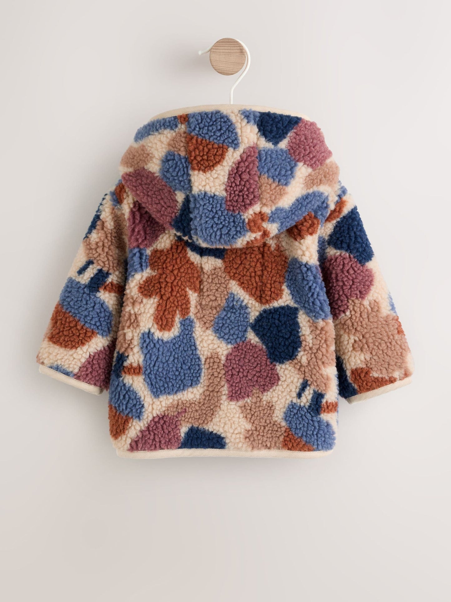 Dsiney Kidz - Brown & Blue "Camo" Print Hooded Borg Baby Jacket (0mths-2yrs) image 2