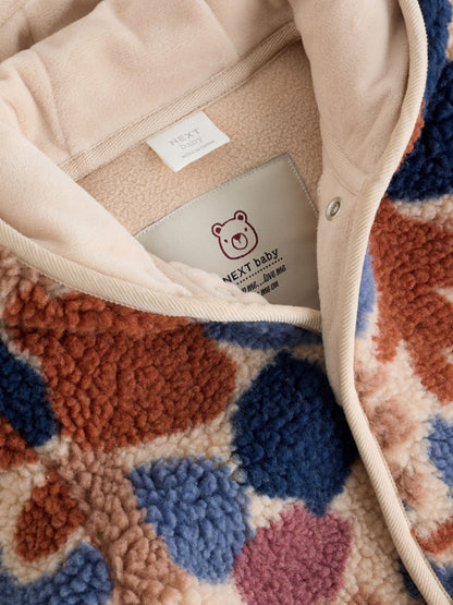 Dsiney Kidz - Brown & Blue "Camo" Print Hooded Borg Baby Jacket (0mths-2yrs) image 4