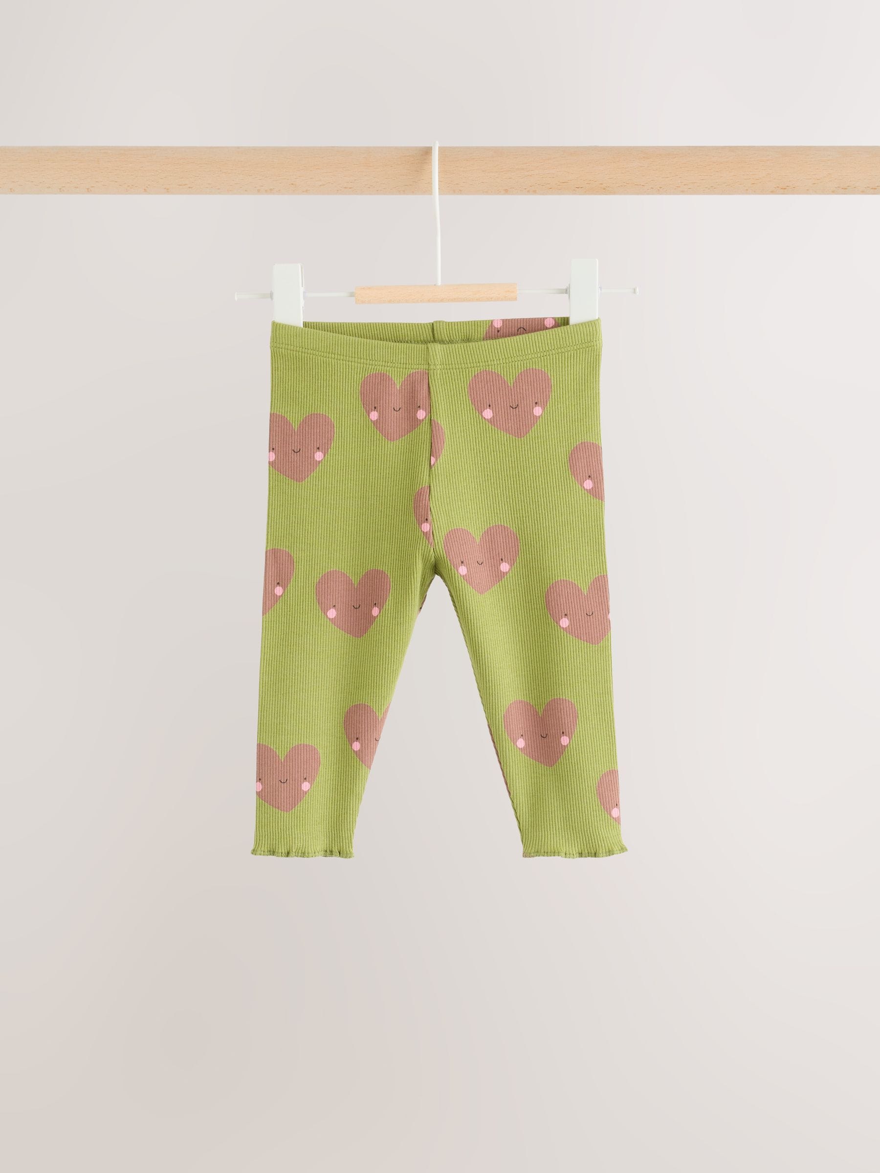 Dsiney Kidz - Green Heart Peplum Top and Leggings Baby Set (0mths-2yrs) image 7