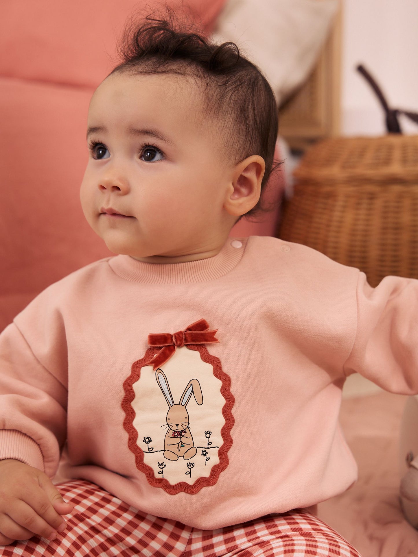 Pink Bunny Sweat Top and Leggings Set (0mths-2yrs) image 2