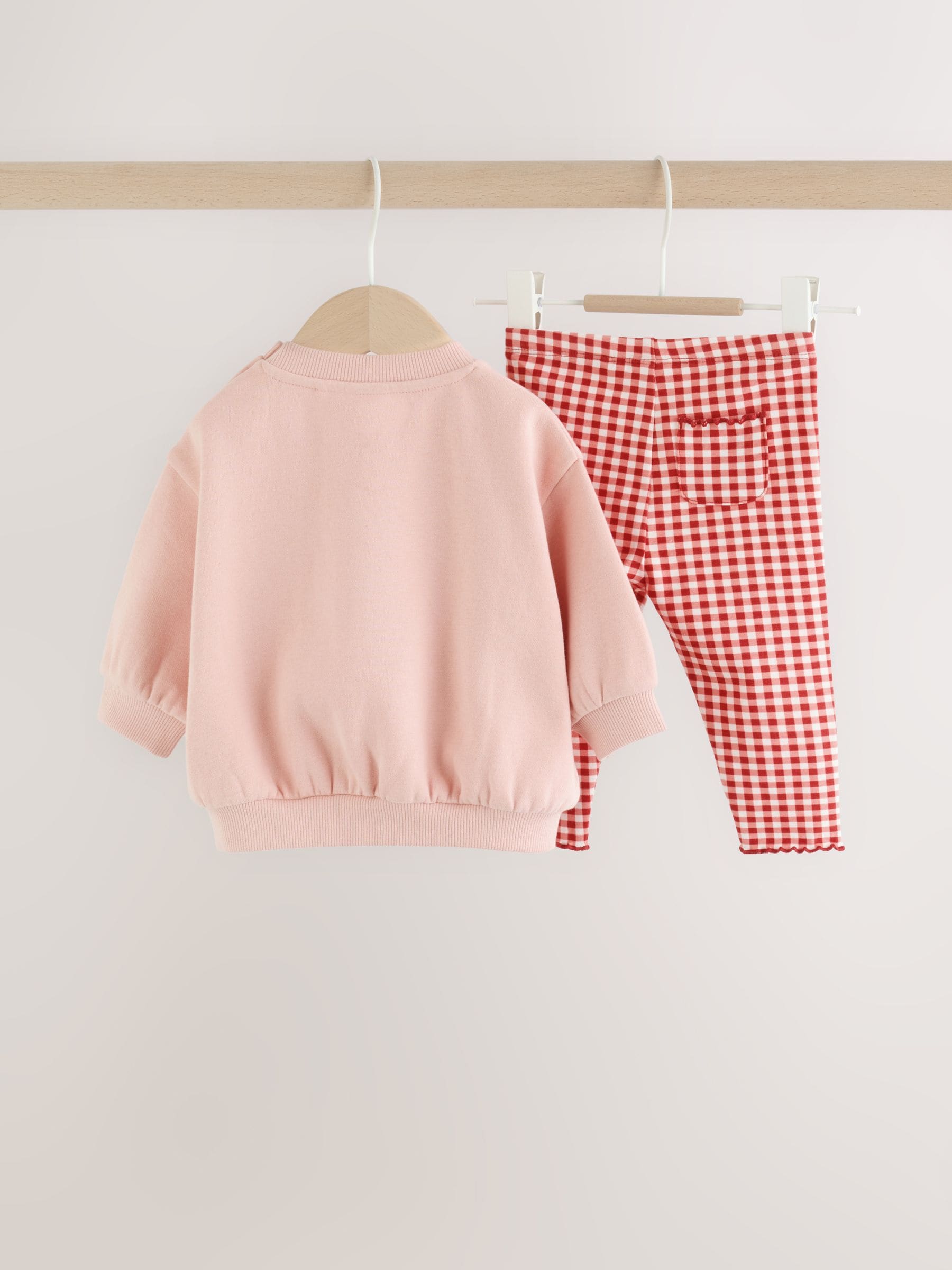 Pink Bunny Sweat Top and Leggings Set (0mths-2yrs) image 5