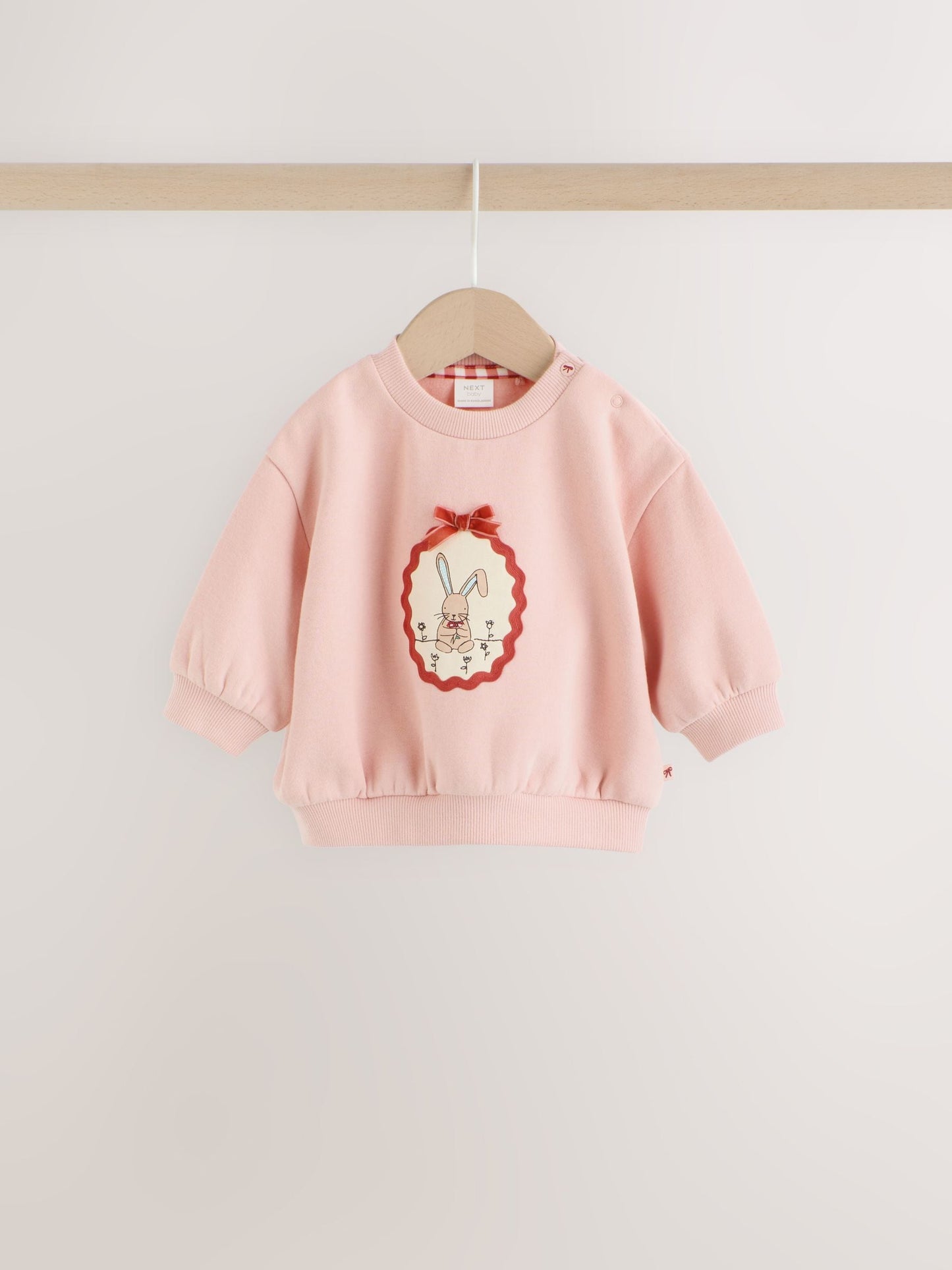 Pink Bunny Sweat Top and Leggings Set (0mths-2yrs) image 6