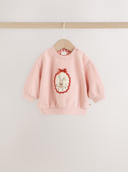 Pink Bunny Sweat Top and Leggings Set (0mths-2yrs) image 6