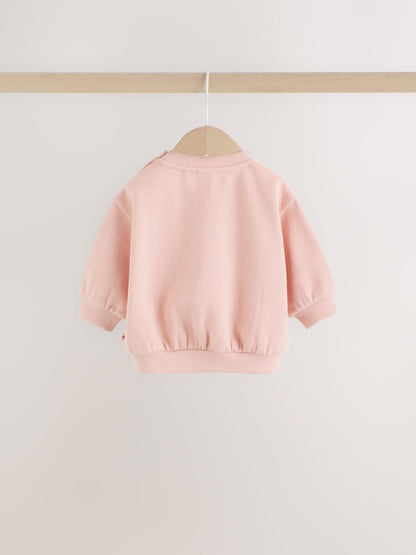 Pink Bunny Sweat Top and Leggings Set (0mths-2yrs) image 7