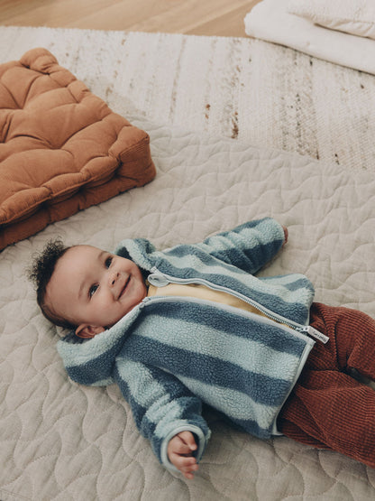 Dsiney Kidz - Blue Stripe Fleece Baby Zip Jacket (0mths-2yrs) image 2