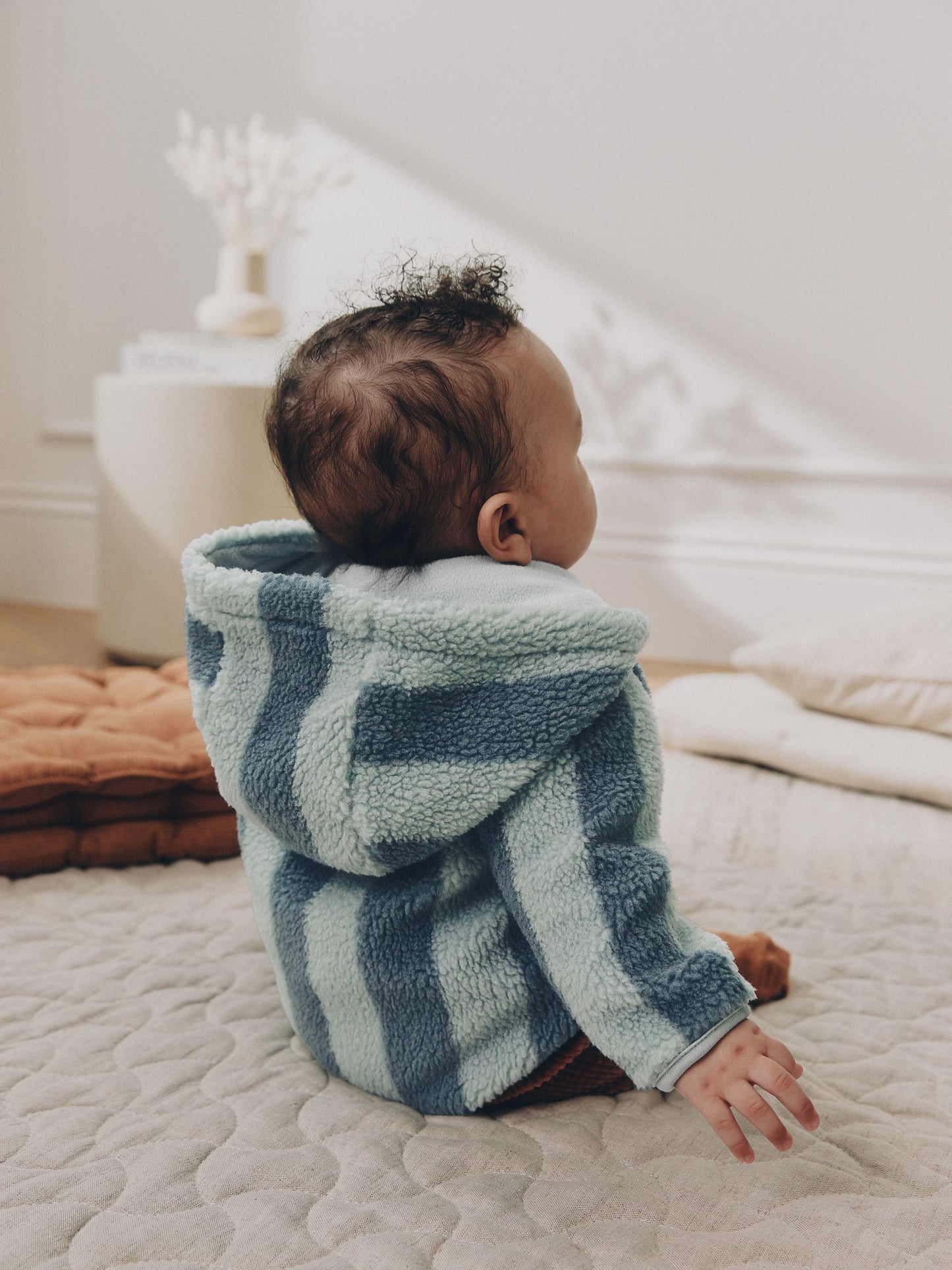 Dsiney Kidz - Blue Stripe Fleece Baby Zip Jacket (0mths-2yrs) image 3
