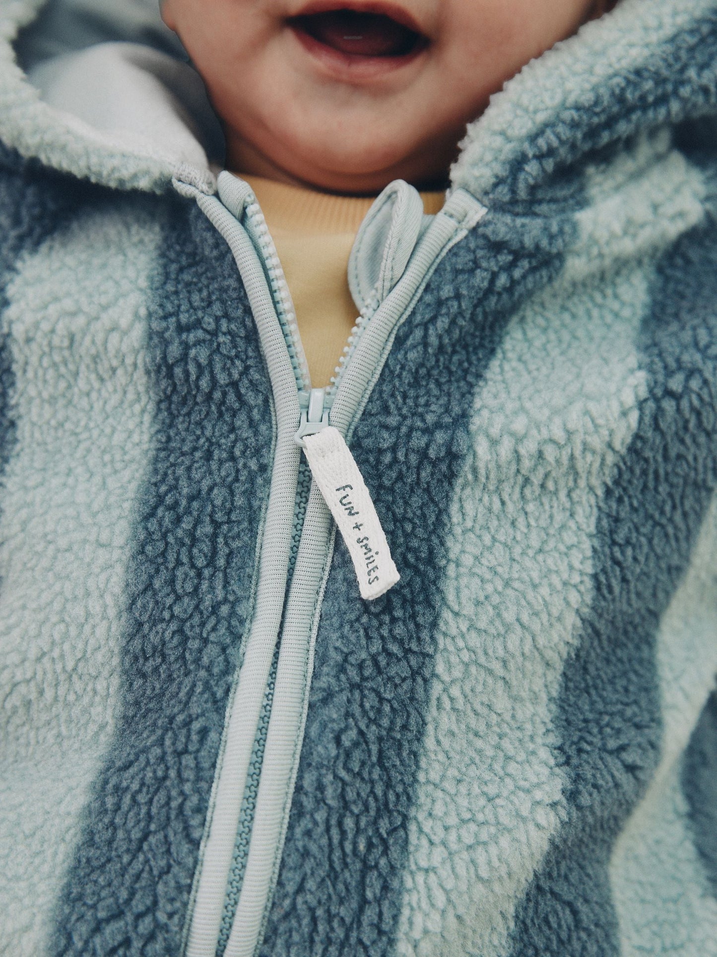 Dsiney Kidz - Blue Stripe Fleece Baby Zip Jacket (0mths-2yrs) image 4