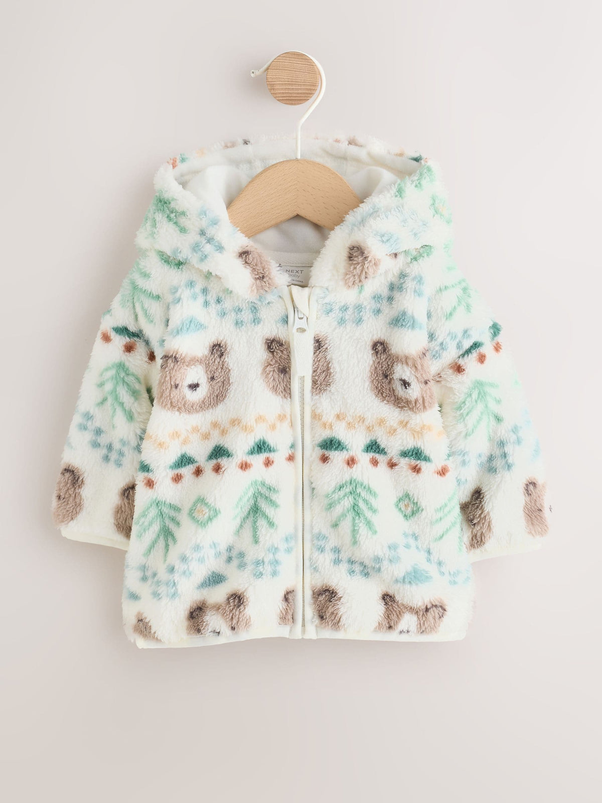 Dsiney Kidz - Green Fairisle Fleece Baby Zip Jacket (0mths-2yrs) image 1