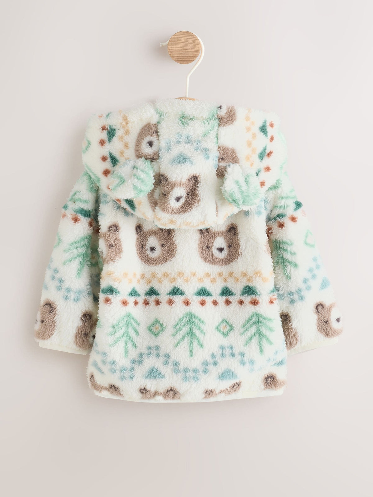 Dsiney Kidz - Green Fairisle Fleece Baby Zip Jacket (0mths-2yrs) image 2