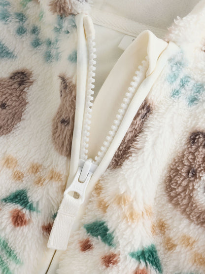 Dsiney Kidz - Green Fairisle Fleece Baby Zip Jacket (0mths-2yrs) image 4