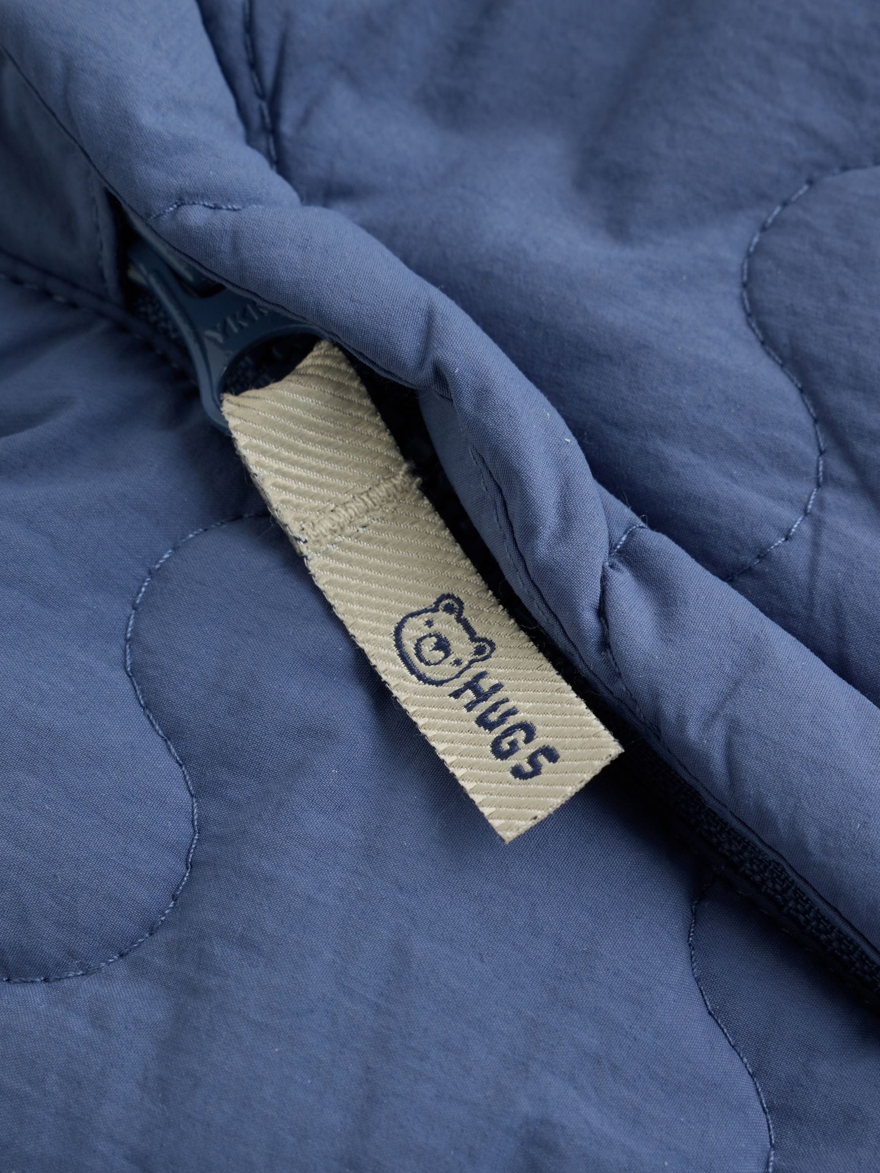 Dsiney Kidz - Blue Quilted Hooded Nylon Baby All-In-One (0-18mths) image 6
