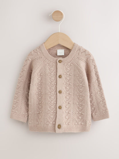 Dsiney Kidz - Neutral Stitch Knitted Soft Touch Baby Cardigan image 1