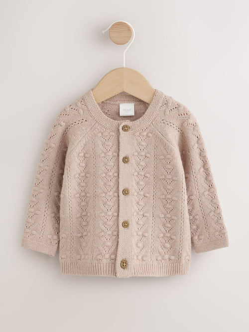 Dsiney Kidz - Neutral Stitch Knitted Soft Touch Baby Cardigan image 1