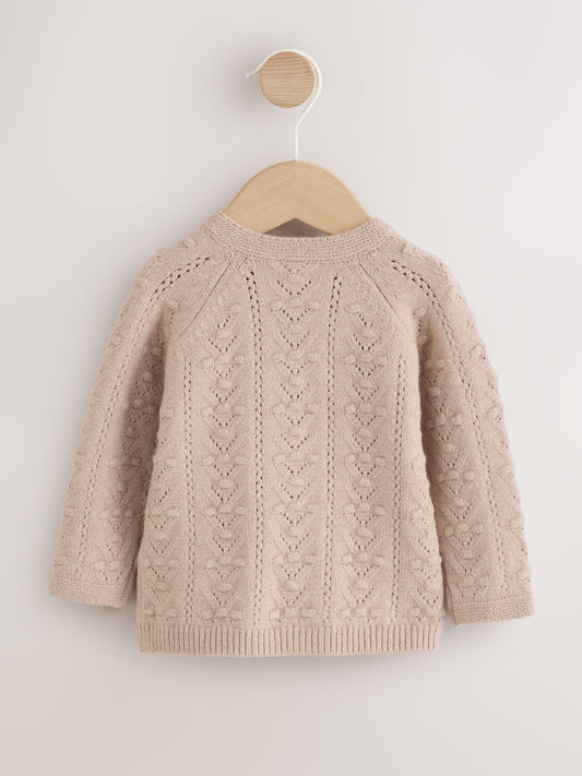 Dsiney Kidz - Neutral Stitch Knitted Soft Touch Baby Cardigan image 2