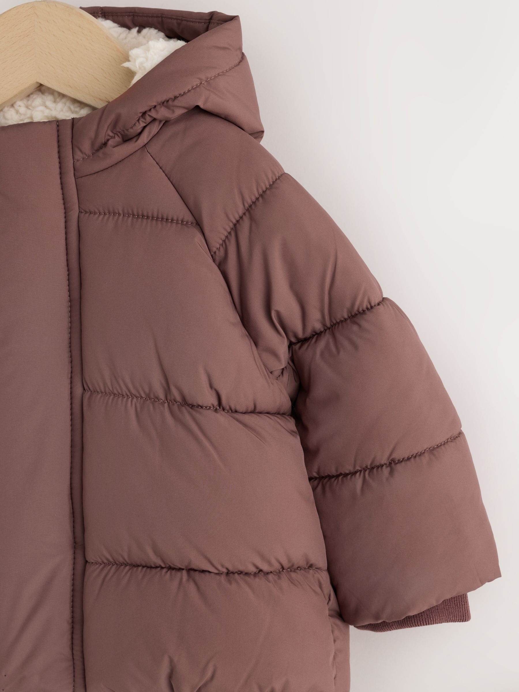 Dsiney Kidz - Chocolate Brown Hooded Baby Puffer Jacket image 3