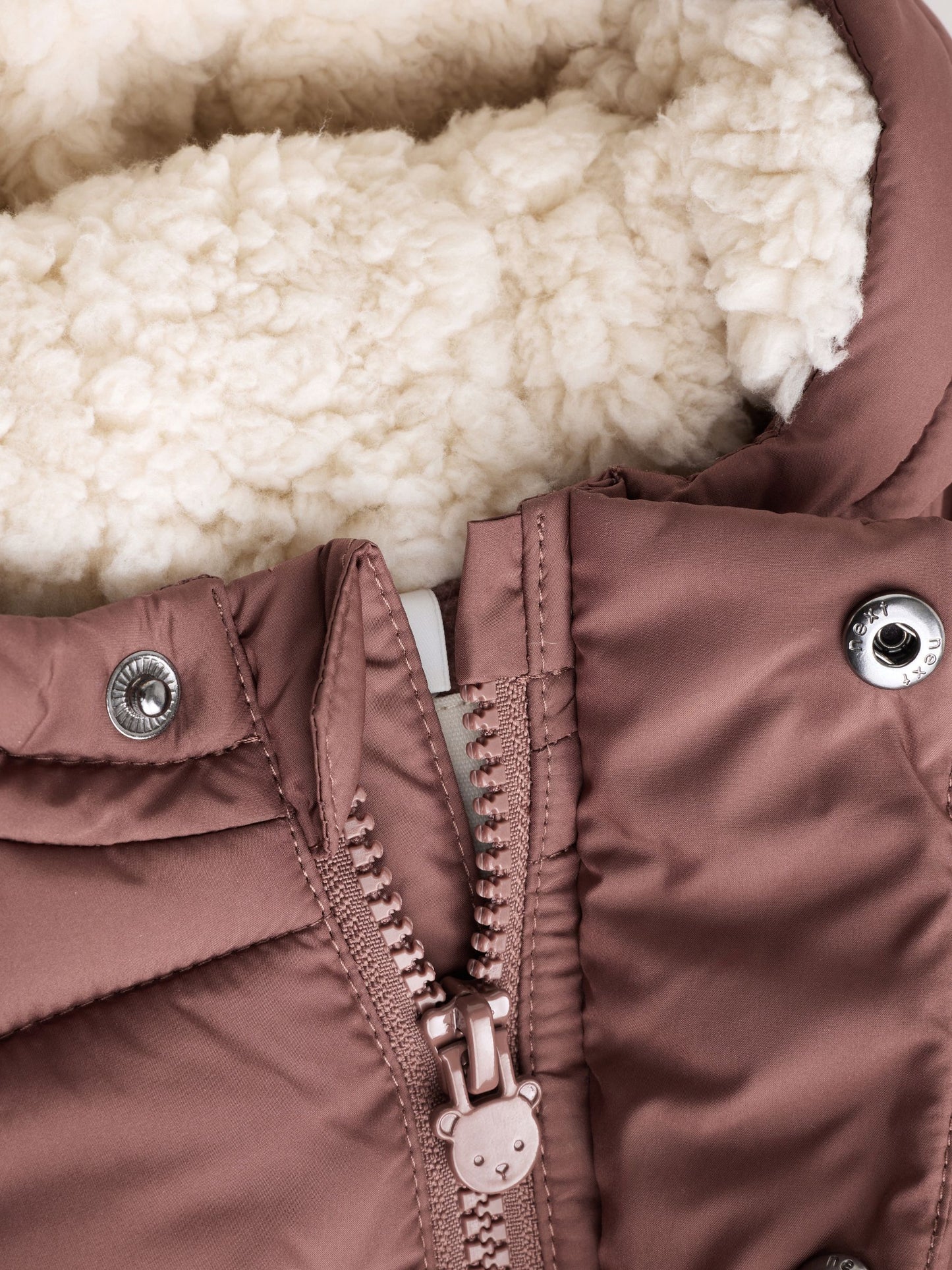 Dsiney Kidz - Chocolate Brown Hooded Baby Puffer Jacket image 4