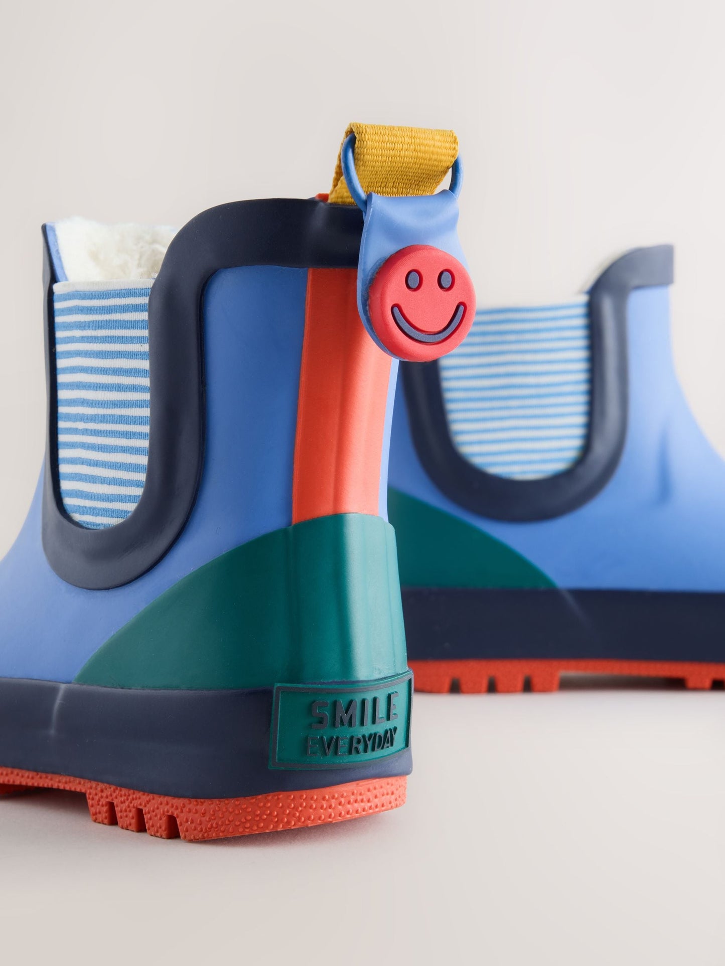 Multi Bright Warm Lined Ankle Wellies image 5