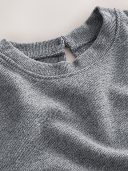 Dsiney Kidz - Charcoal Grey Lace Hem 2-In-1 Jumper Dress (3-16yrs) image 8