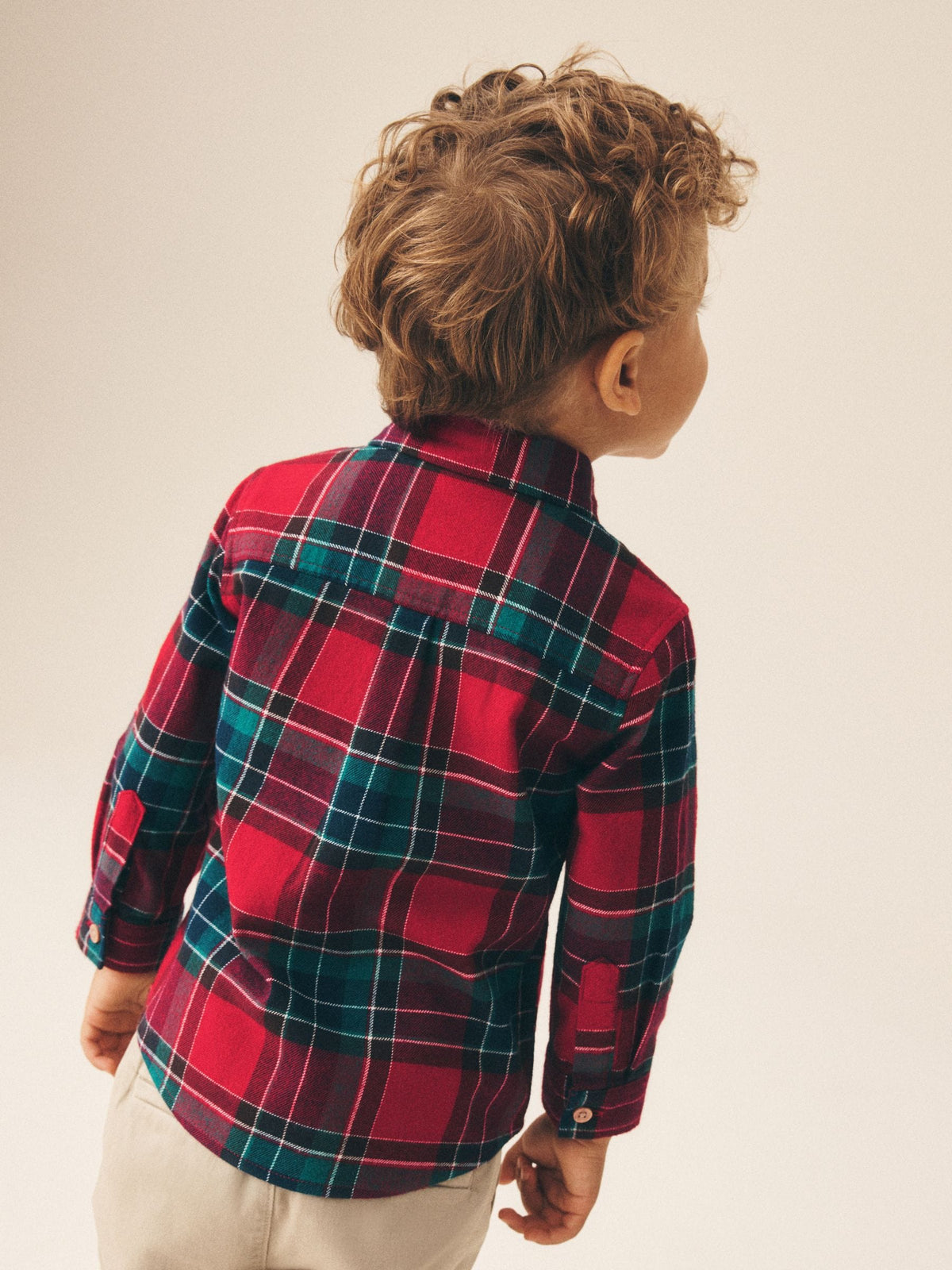 Dsiney Kidz - Red Character Long Sleeve Tartan Check Shirt (3mths-10yrs) image 3