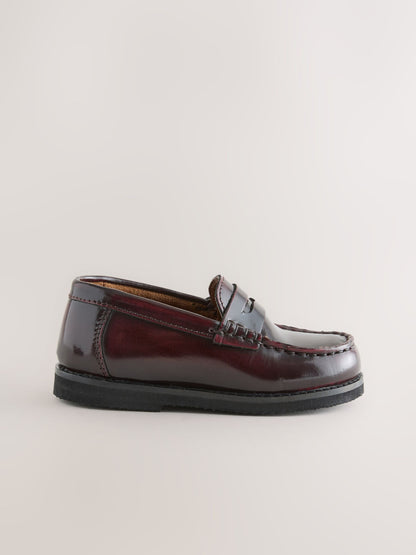Dsiney Kidz - Burgundy Red Penny Loafers image 5