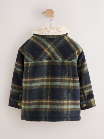 Green Check Borg Lined Shacket (3mths-7yrs) - image 8