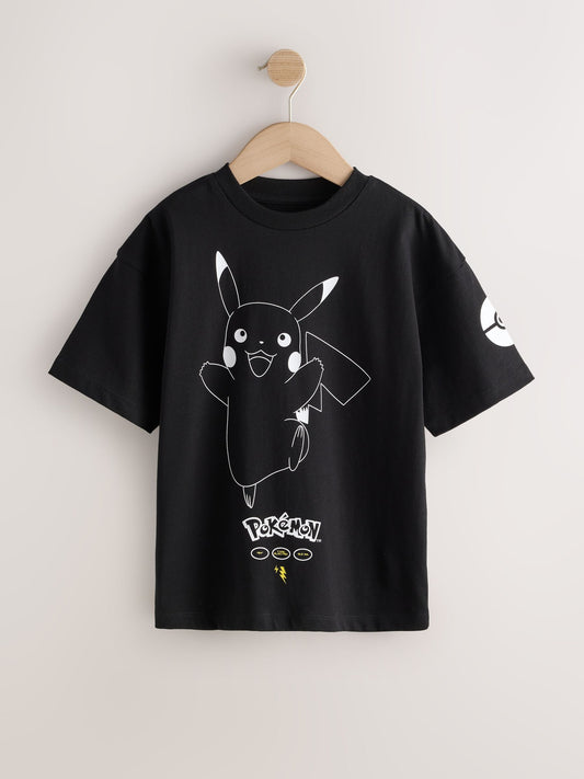Black/White Pokémon Short Sleeve T-Shirt (3-16yrs) - image 1