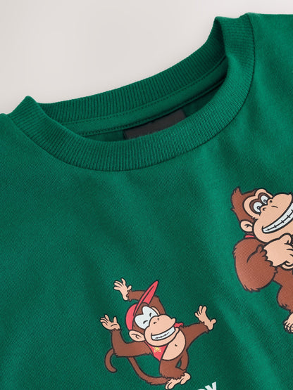 Dsiney Kidz - Green Donkey Kong Mario Gaming T-Shirt (3-16yrs) image 4