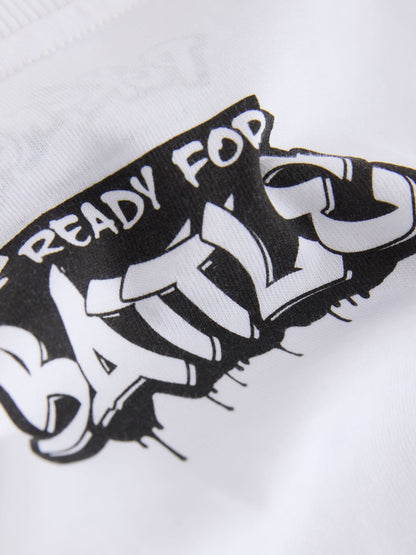 White Graffiti Pokémon Short Sleeve T-Shirt (3-16yrs) - image 3