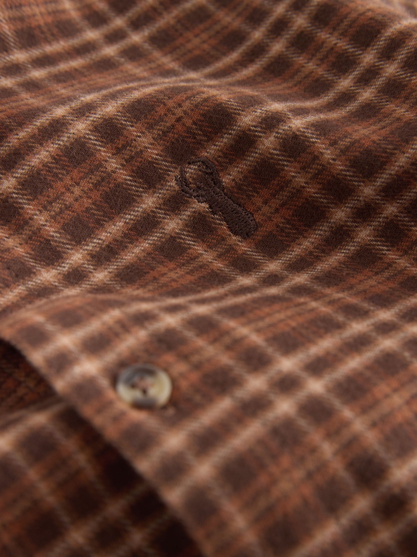 Dsiney Kidz - Tan Brown Micro Check Long Sleeve Check Shirt (3-16yrs) image 4