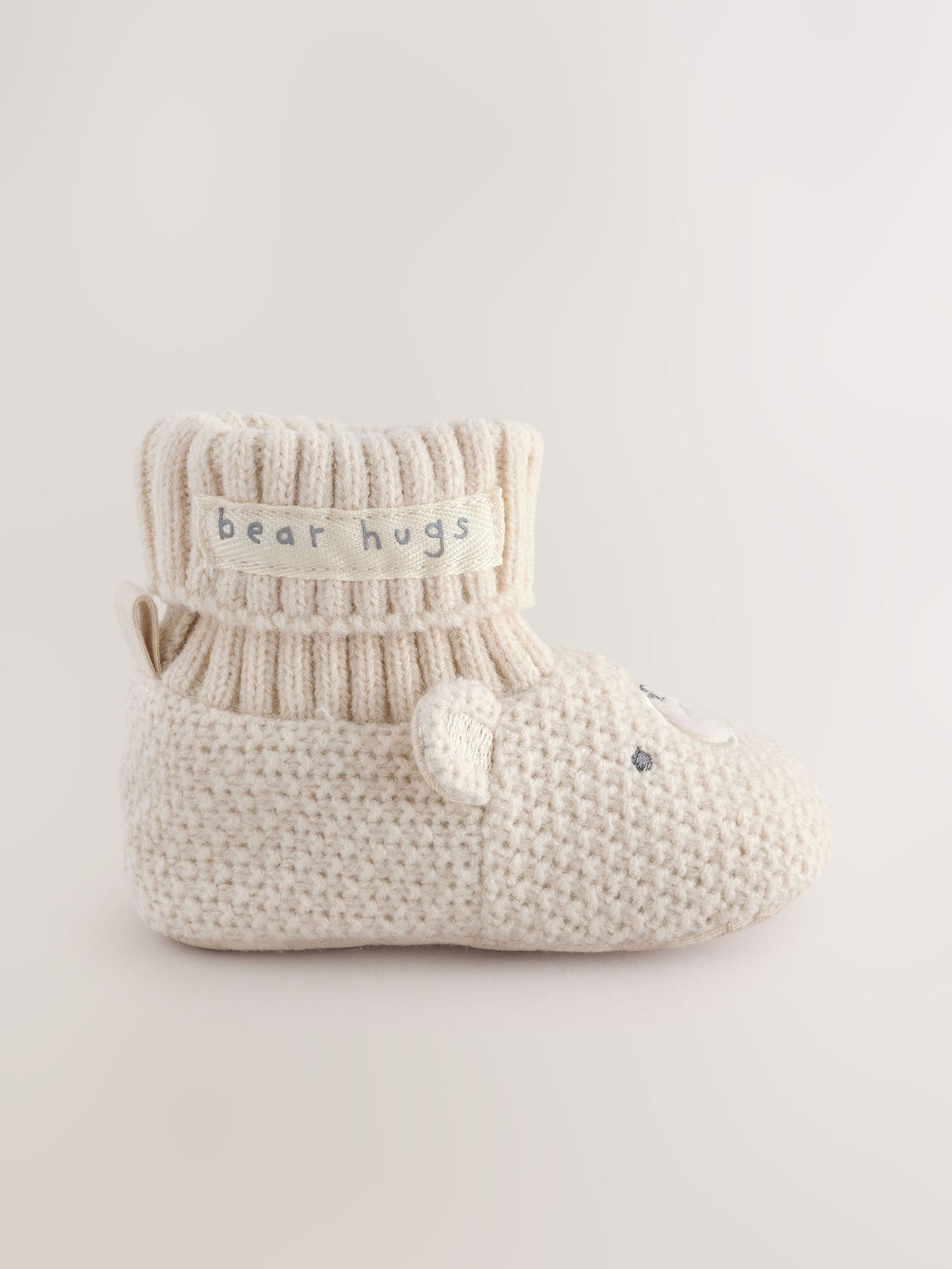 Neutral Bear Baby Sock Top Boot Shoes (0-18mths) image 2