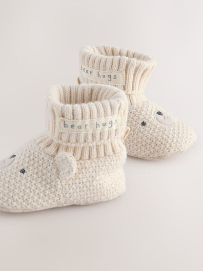 Neutral Bear Baby Sock Top Boot Shoes (0-18mths) image 5