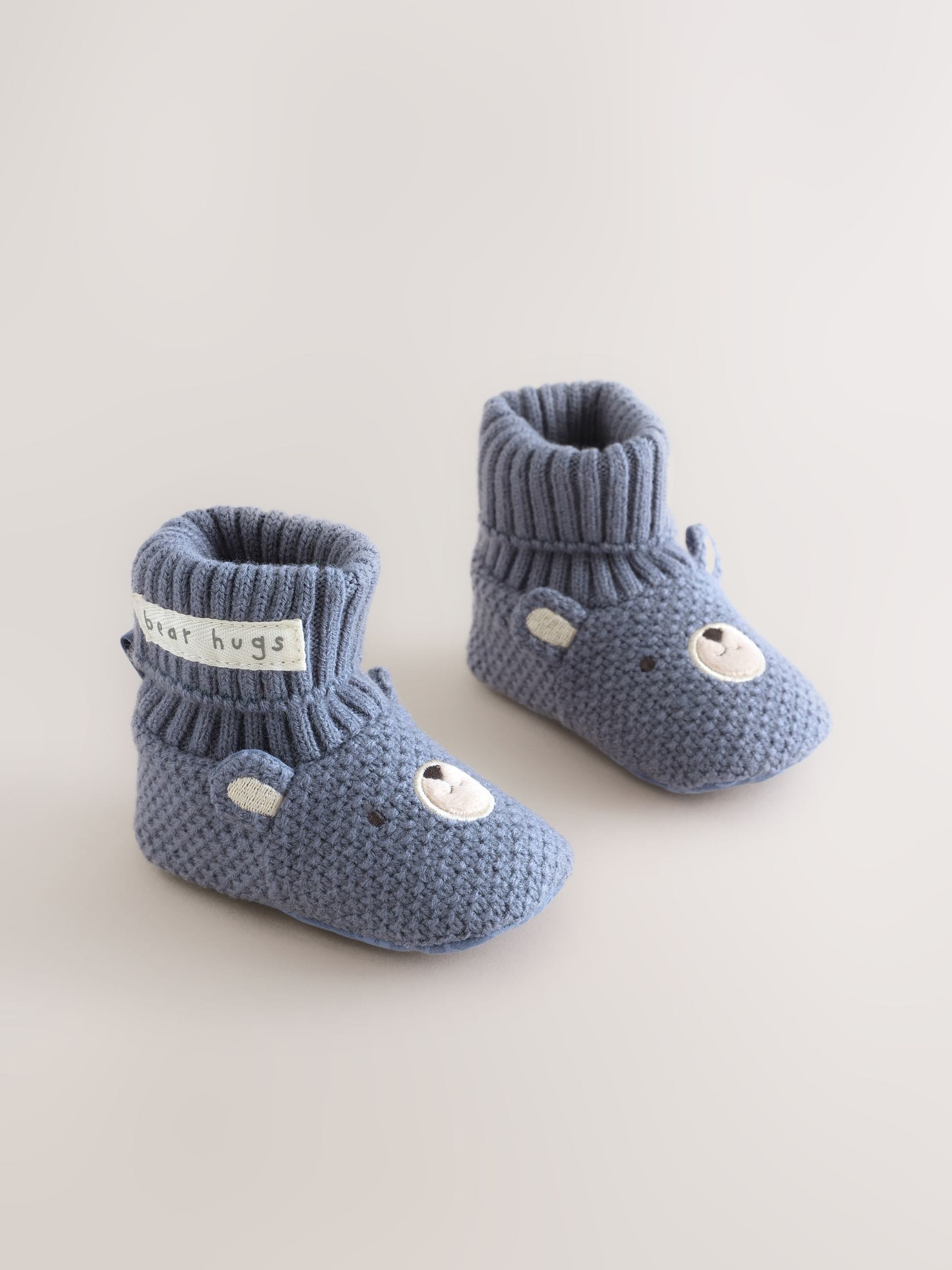 Blue Bear Baby Sock Top Boot Shoes (0-18mths) image 1
