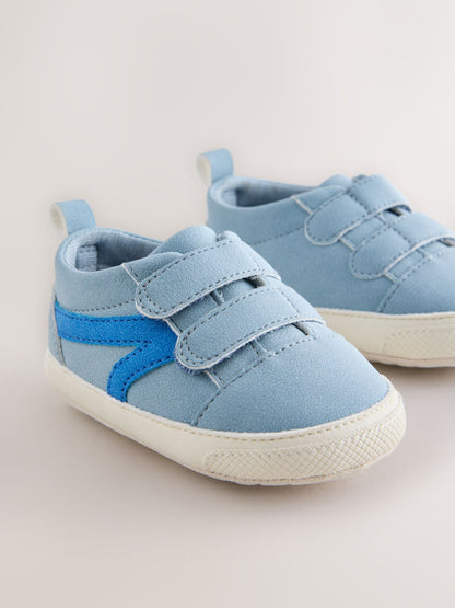 Blue Touch Fastening Baby Trainers (0-2mths) image 3