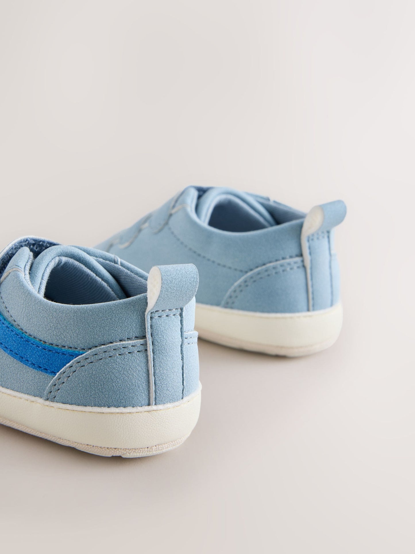 Blue Touch Fastening Baby Trainers (0-2mths) image 4