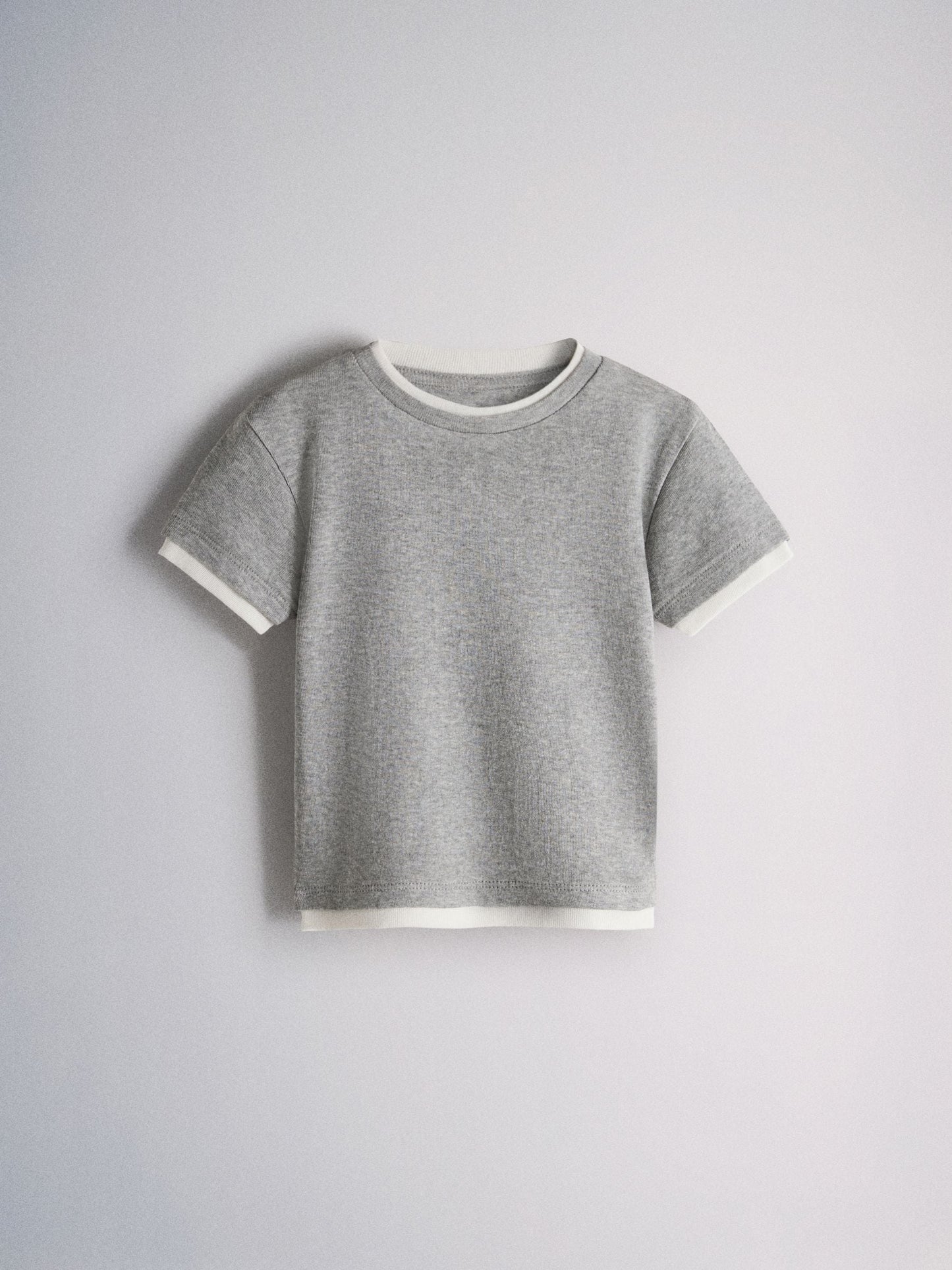 Dsiney Kidz - The Set 3 Pack Mock Layer Short Sleeve Jersey T-Shirt Grey Marl/Ecru/Pink image 2