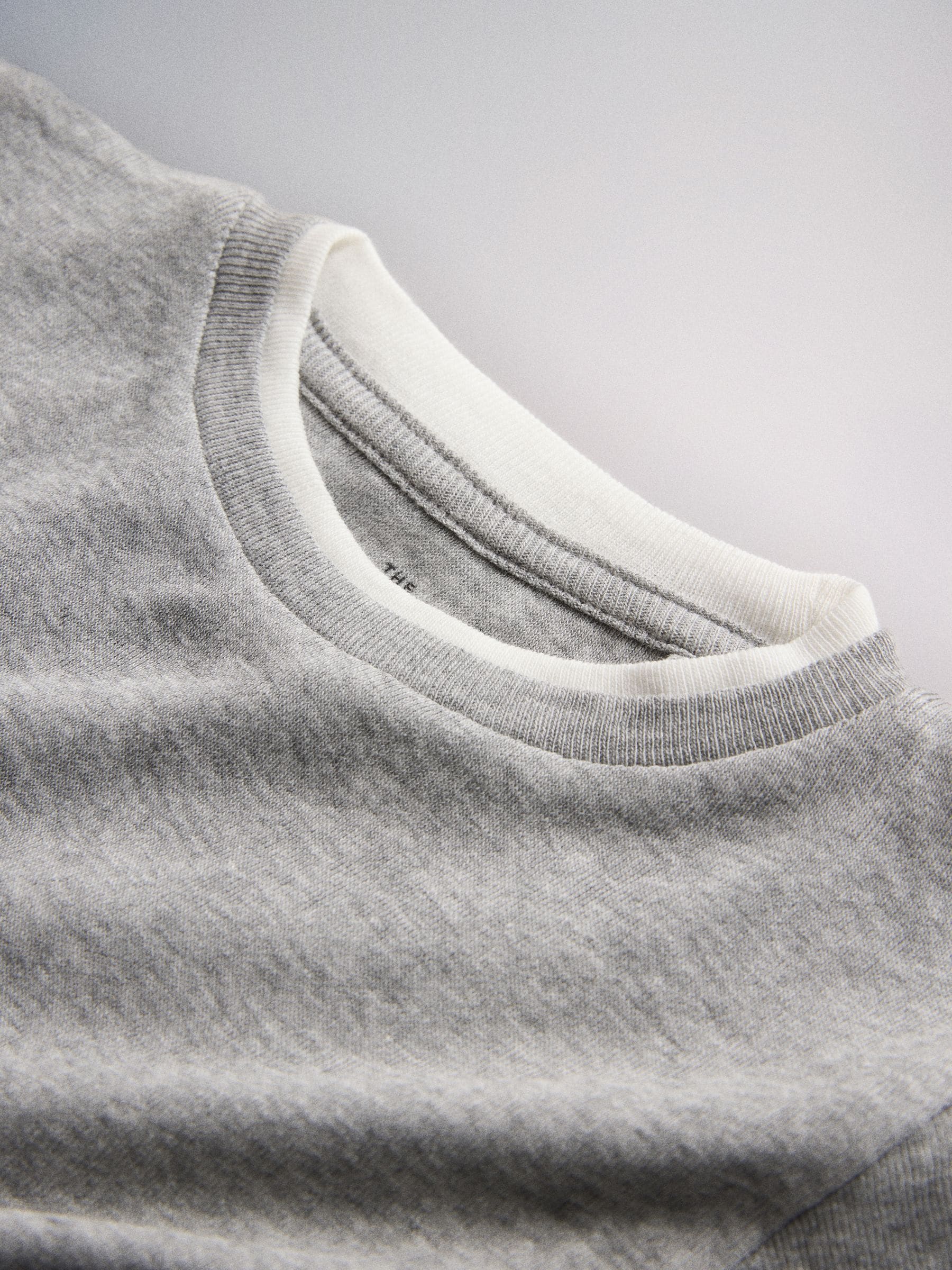 Dsiney Kidz - The Set 3 Pack Mock Layer Short Sleeve Jersey T-Shirt Grey Marl/Ecru/Pink image 5